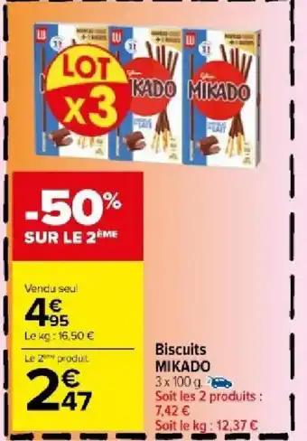 Biscuits MIKADO 3x 100 g