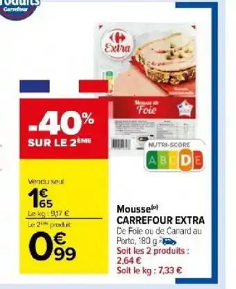 Mousse CARREFOUR EXTRA