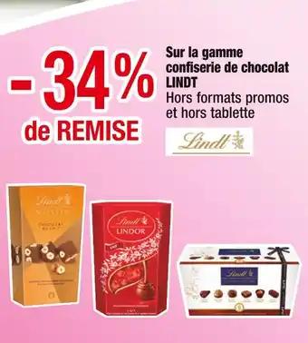 LINDT 34% de REMISE sur la gamme confiserie de chocolat LINDT