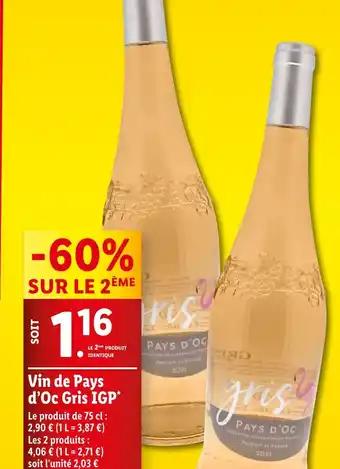 Vin de Pays d'Oc Gris IGP*