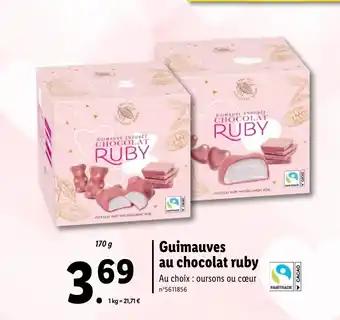Guimauves au chocolat ruby