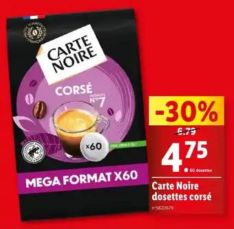 Carte Noire dosettes corsé