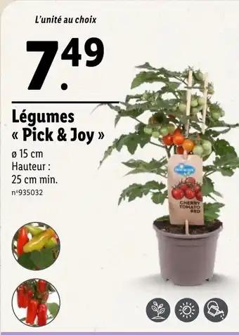 Légumes << Pick & Joy >>