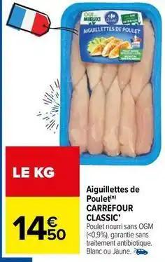 Carrefour - aiguillettes de poulet classic'