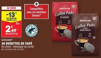 40 DOSETTES DE CAFÉ