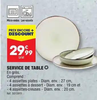 SERVICE DE TABLE ✪