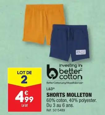 SHORTS MOLLETON