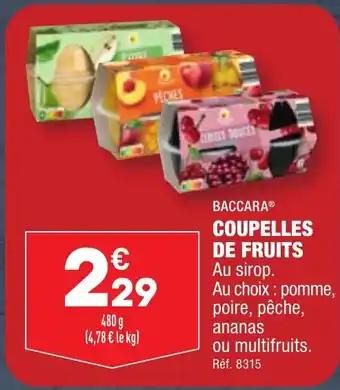 COUPELLES DE FRUITS