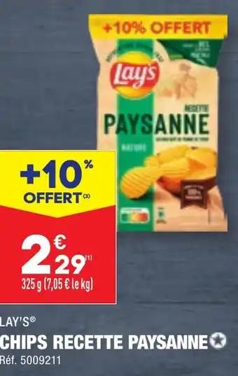 CHIPS RECETTE PAYSANNE