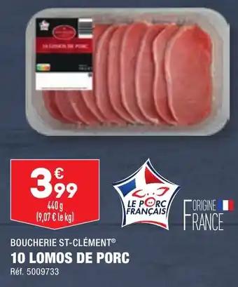 10 LOMOS DE PORC