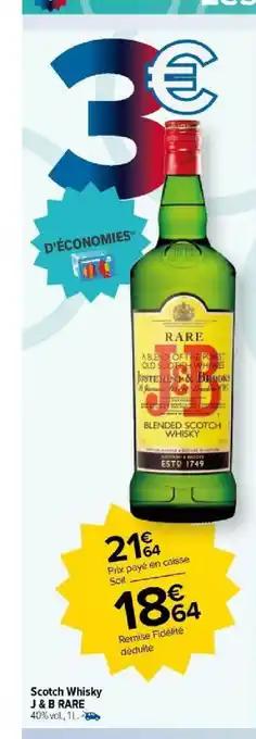 Scotch Whisky J & B RARE