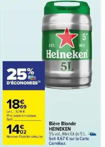 Bière Blonde HEINEKEN