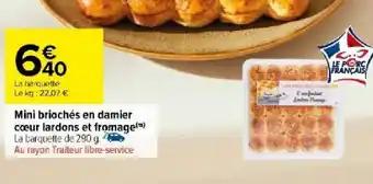 Mini briochés en damier cœur lardons et fromage(m)