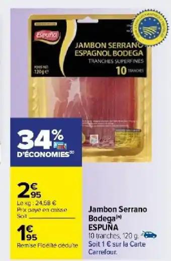 Jambon Serrano Bodega (m) ESPUÑA