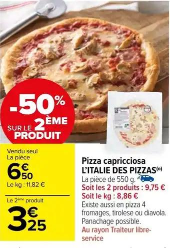 Pizza capricciosa L'ITALIE DES PIZZAS (0)