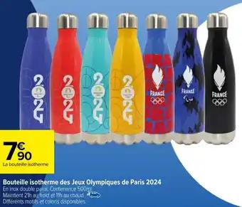 Bouteille isotherme des Jeux Olympiques de Paris 2024