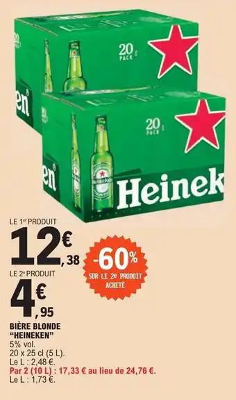 BIÈRE BLONDE "HEINEKEN"