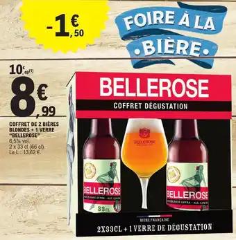 COFFRET DE 2 BIÈRES BLONDES +1 VERRE "BELLEROSE" 6,5% vol.