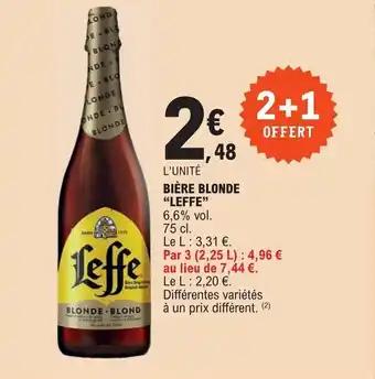 BIÈRE BLONDE "LEFFE"