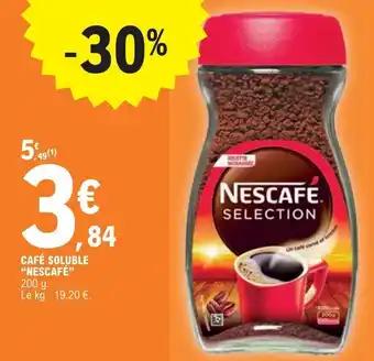 CAFÉ SOLUBLE "NESCAFÉ"