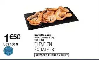 Crevette cuite