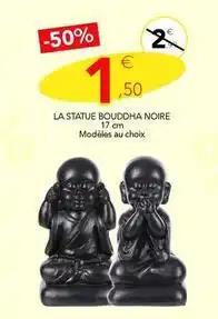 La statue bouddha noire