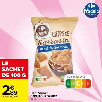 Chips Sarrazin CARREFOUR ORIGINAL