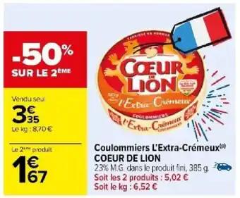 Coulommiers L'Extra-Crémeux(P) COEUR DE LION