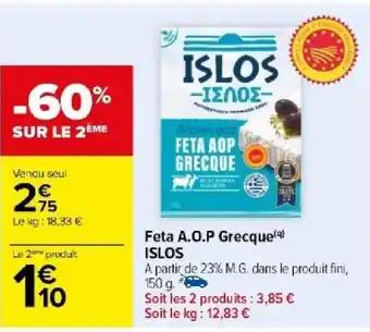 Feta A.O.P Grecque(q) ISLOS