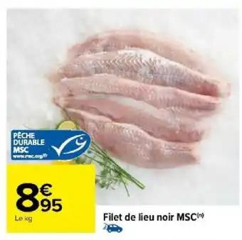 Filet de lieu noir MSC(n)