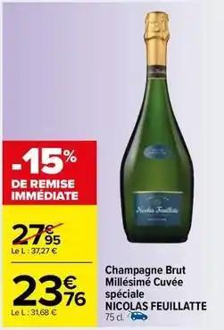Nicolas feuillatte - champagne brut millésimé cuvée spéciale