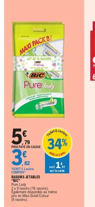 RASOIRS JETABLES "BIC"