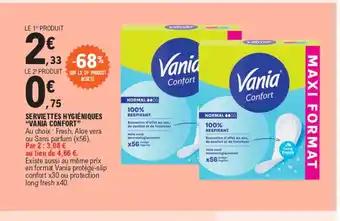 SERVIETTES HYGIÉNIQUES "VANIA CONFORT"