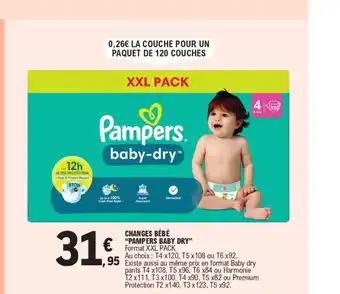 CHANGES BÉBÉ "PAMPERS BABY DRY"