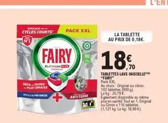 TABLETTES LAVE-VAISSELLE(1)(2) "FAIRY"