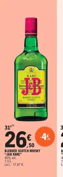 BLENDED SCOTCH WHISKY "J&B RARE"