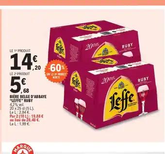 BIÈRE BELGE D'ABBAYE "LEFFE" RUBY