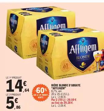 BIÈRE BLONDE D'ABBAYE "AFFLIGEM"