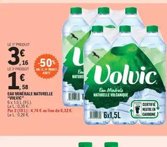 EAU MINÉRALE NATURELLE "VOLVIC"