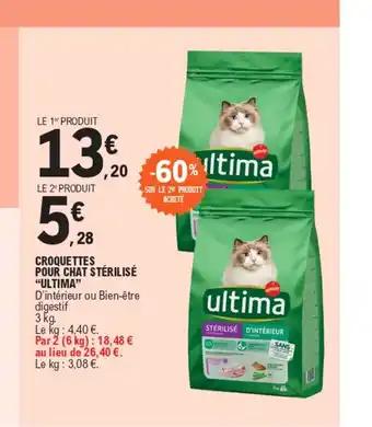 CROQUETTES POUR CHAT STÉRILISÉ "ULTIMA"