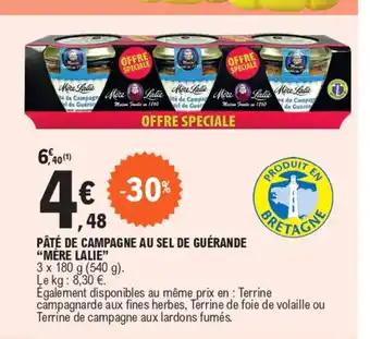 PÂTÉ DE CAMPAGNE AU SEL DE GUÉRANDE