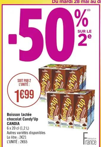 CANDIA Boisson lactée chocolat Candy’Up