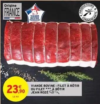 Jean rozé - viande bovine: filet à rôtir ou filet