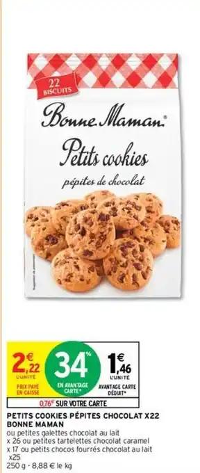 Bonne maman - petits cookies pépites chocolat
