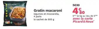 Picard Gratin macaroni