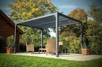 Pergola autoportante bioclimatique - Aluminium