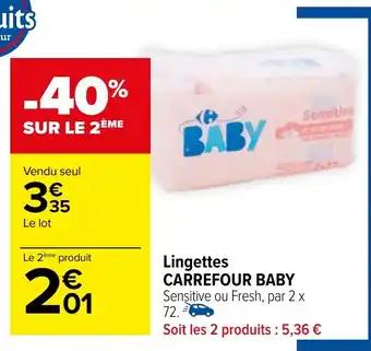 Lingettes CARREFOUR BABY
