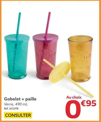 Gobelet + paille