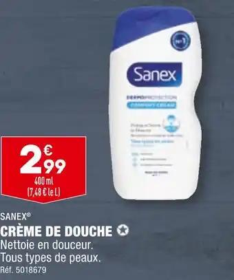 SANEX CRÈME DE DOUCHE