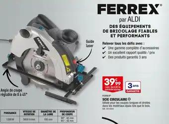 FERREX SCIE CIRCULAIRE